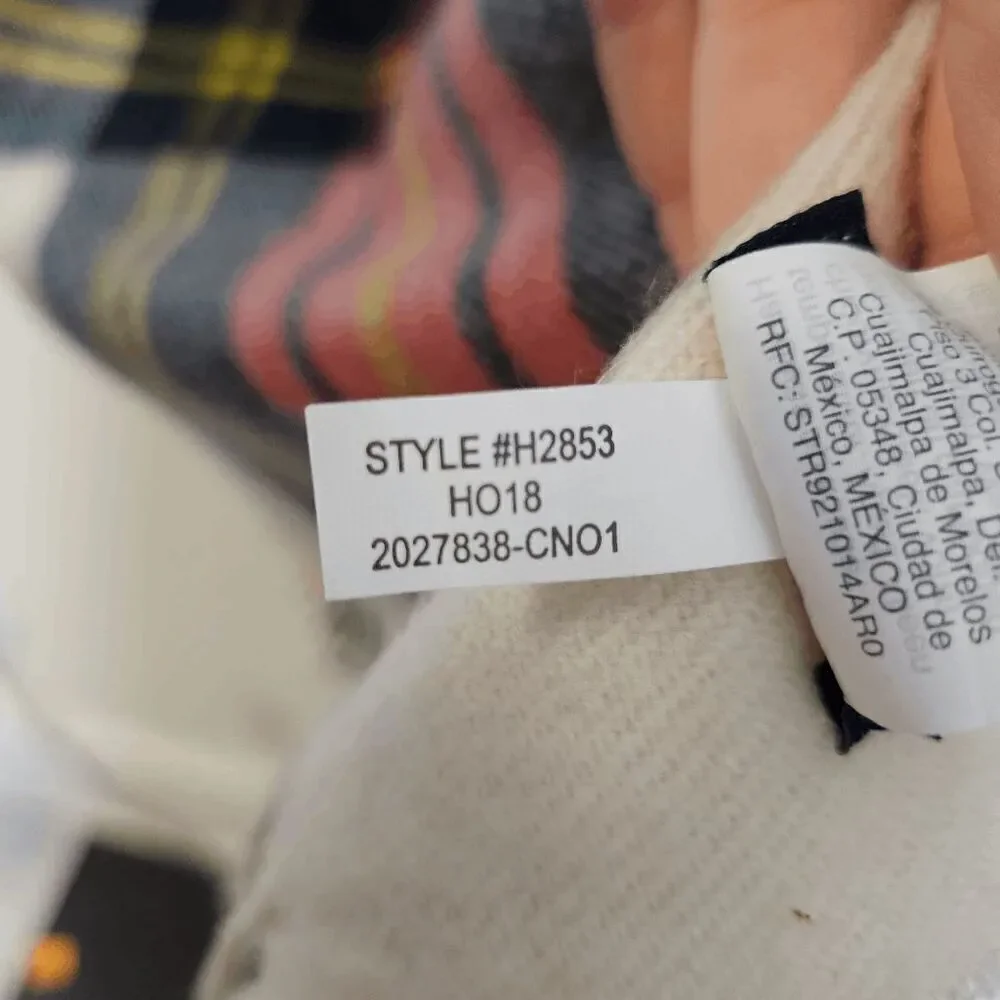 J. Crew Classic Plaid Wrap Blanket Scarf H2853 Women's Multicolor One Size